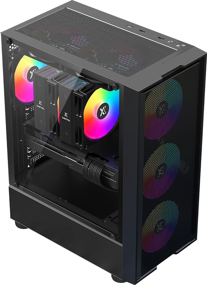 Корпус XASTRA A301 4FRGB (черный)