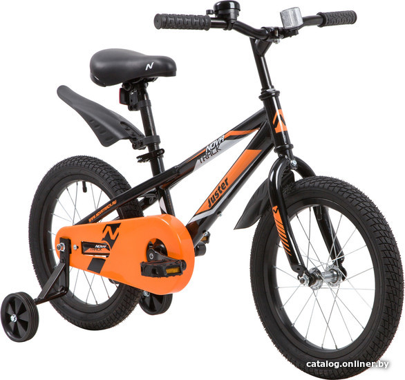 Детский велосипед Novatrack Juster 16 2023 165JUSTER.BK23 (черный)