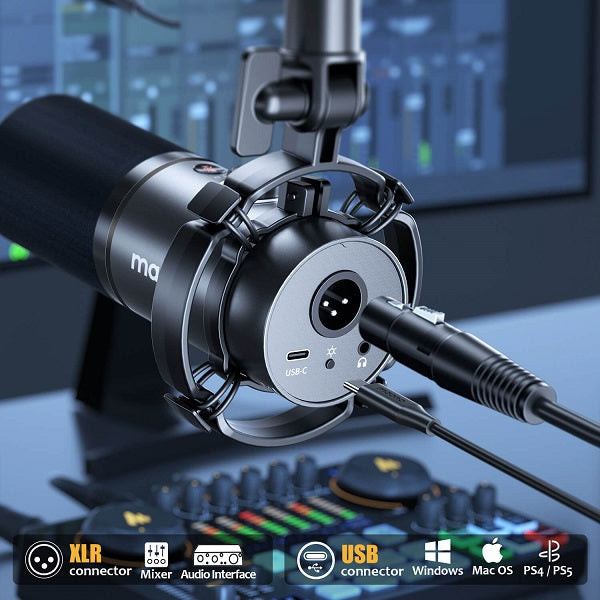 Проводной микрофон Maono PD200X (черный)