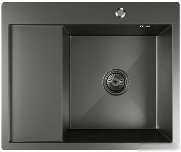 Кухонная мойка Mixline Pro 552929 (черный графит, с сифоном)
