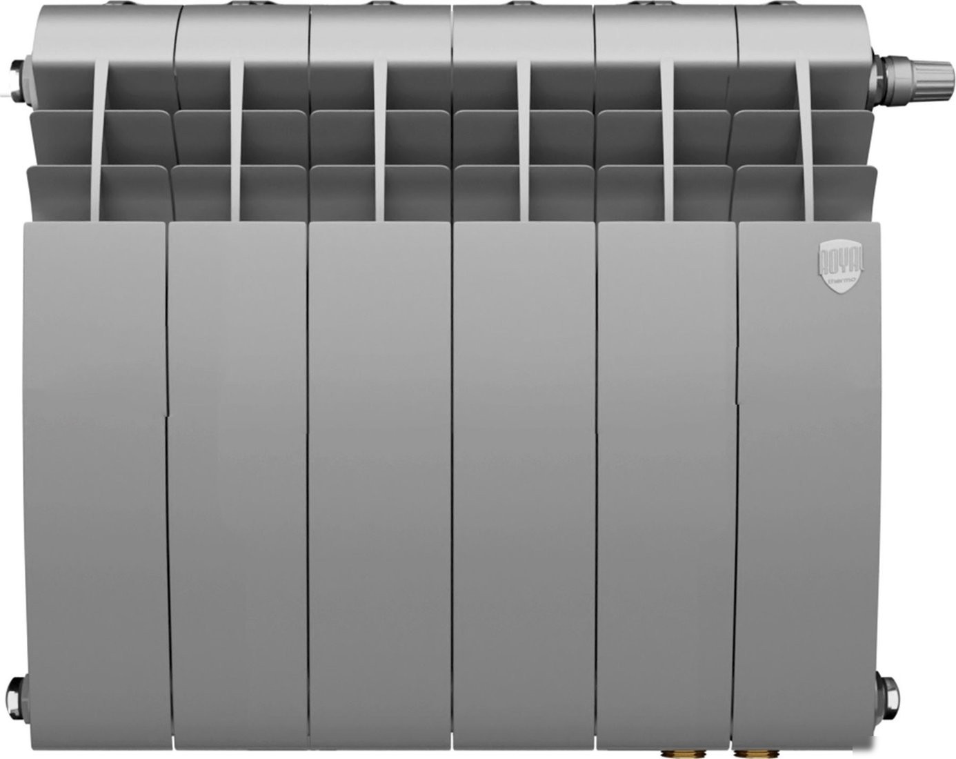 Дизайн-радиатор Royal Thermo Biliner 350 Silver Satin VR80 - 6 секций