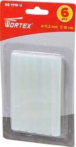 Клеевые стержни Wortex GS1110U00011 (6 шт, прозрачный)