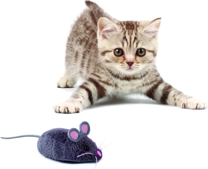 Игрушка для кошек Hexbug Мышка Грей (серая)