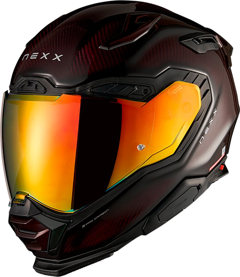 Мотошлем Nexx Helmets X.WST3 Lava Carbon (2XL, красный)