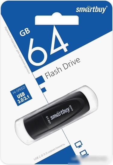 USB Flash SmartBuy Scout 3.0 64GB (черный)