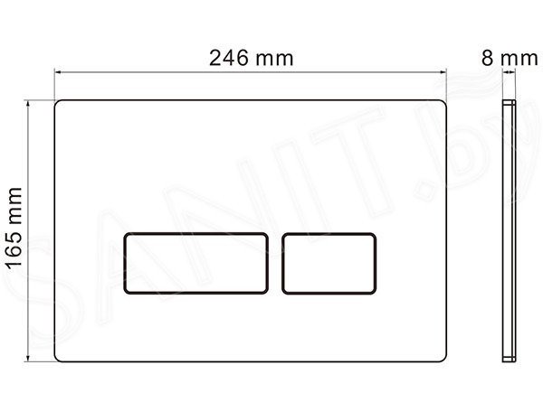 Унитаз подвесной Roxen Antares 530185-01 в комплекте с инсталляцией StounFix Slim 6 в 1 966626 (кнопка: бежевый)