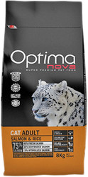 Корм для кошек Optimanova Cat Adult Salmon & Rice 8 кг