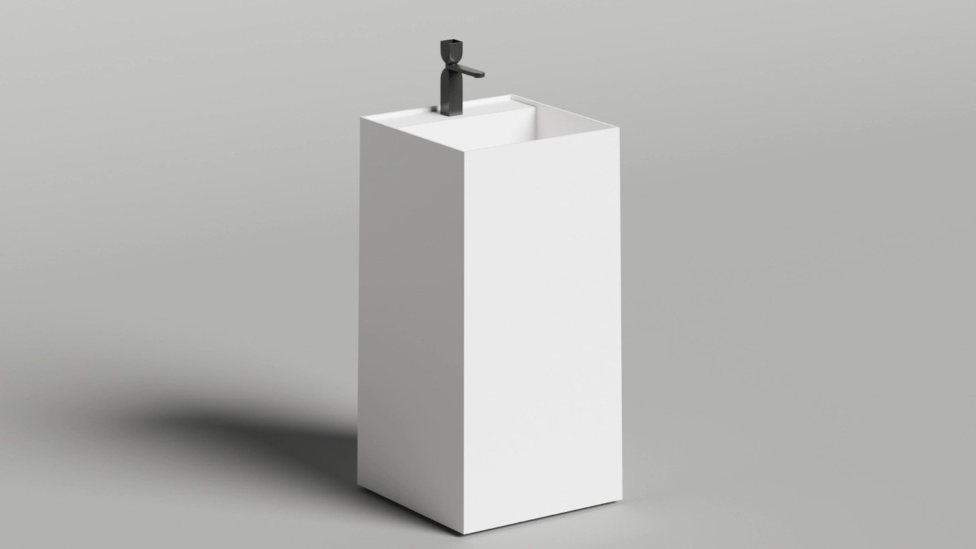 Умывальник Salini Armonia Square Top 01 130511TG (S-Sense, глянцевый)