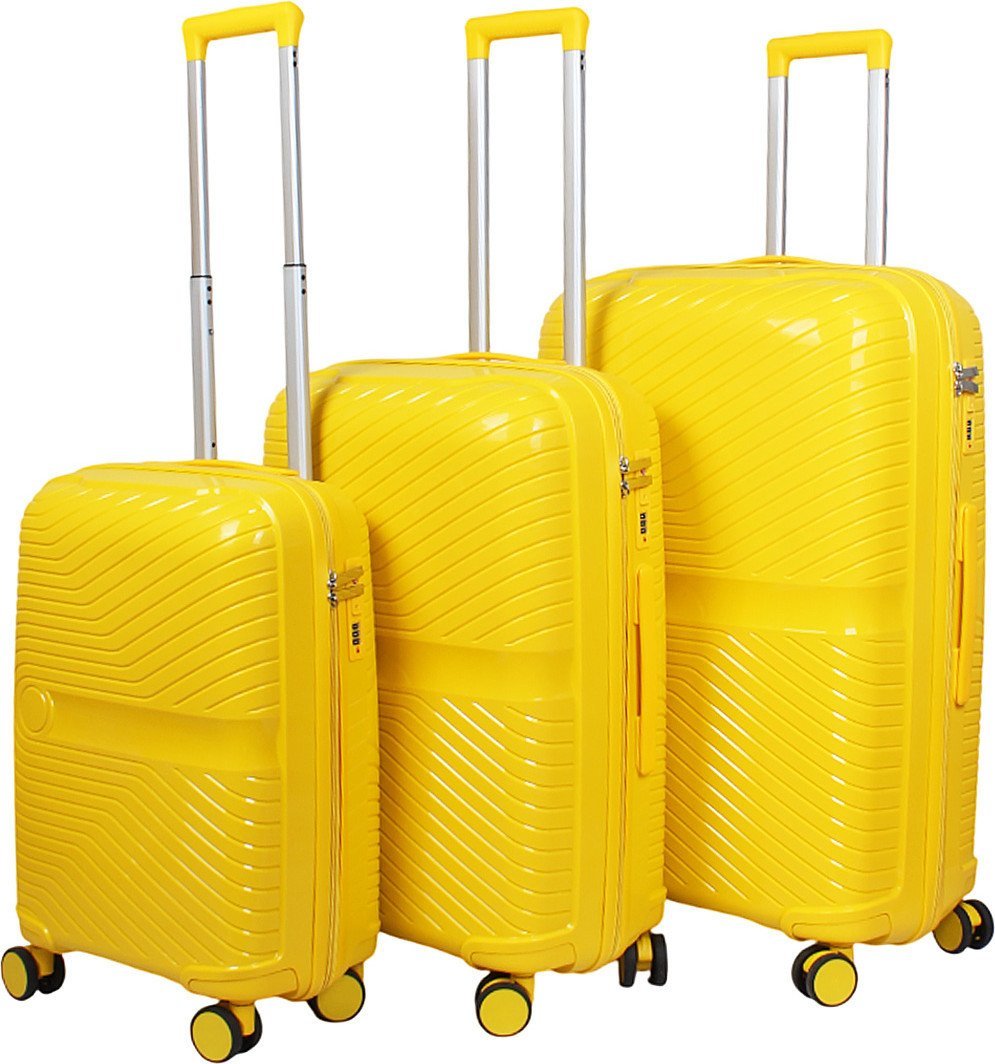 Чемодан-спиннер Eurobags PP-N18 L (желтый)