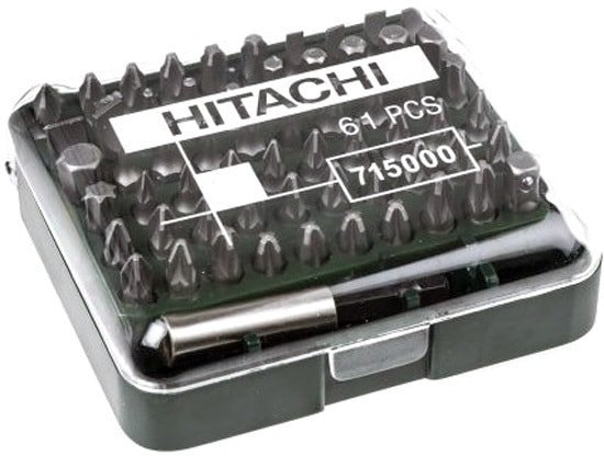 Набор бит Hitachi 715000 (61 предмет)