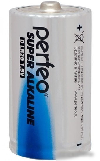 Батарейки Perfeo Super Alkaline LR20/2BL