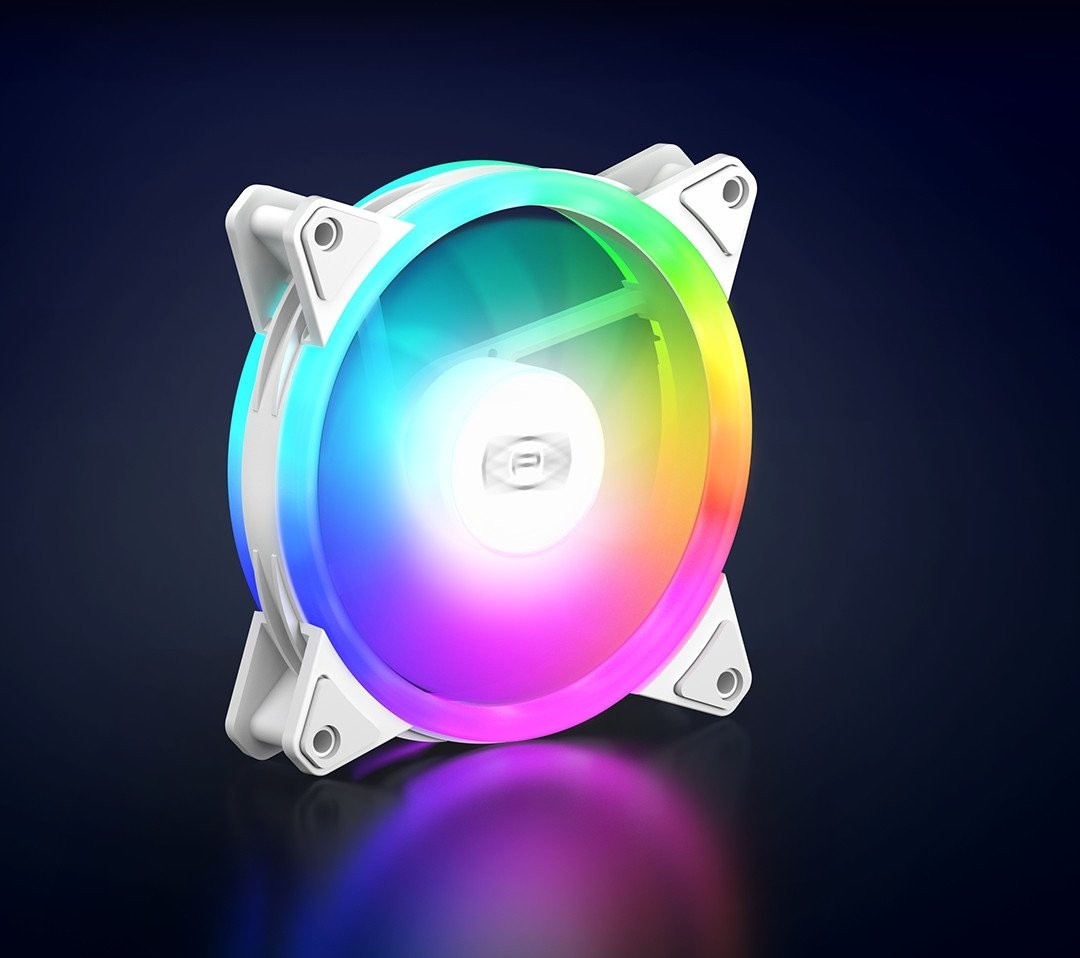 Вентилятор для корпуса PCCooler F3 T120 ARGB (белый)