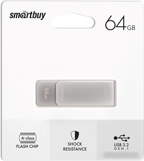 USB Flash SmartBuy M1 64GB (серебристый)