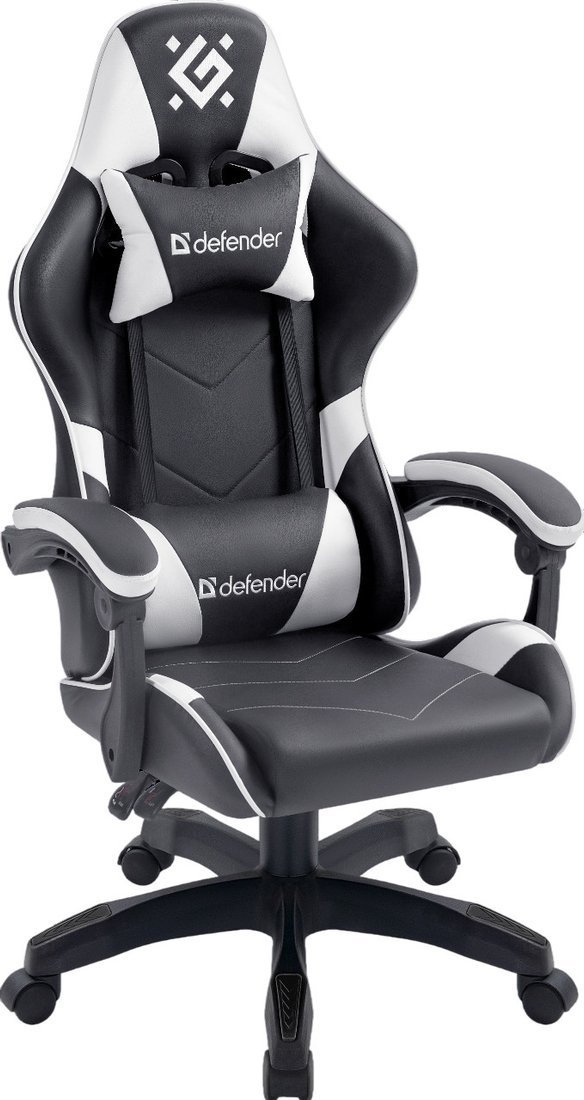 Игровое (геймерское) кресло Defender Companion (черный/белый)