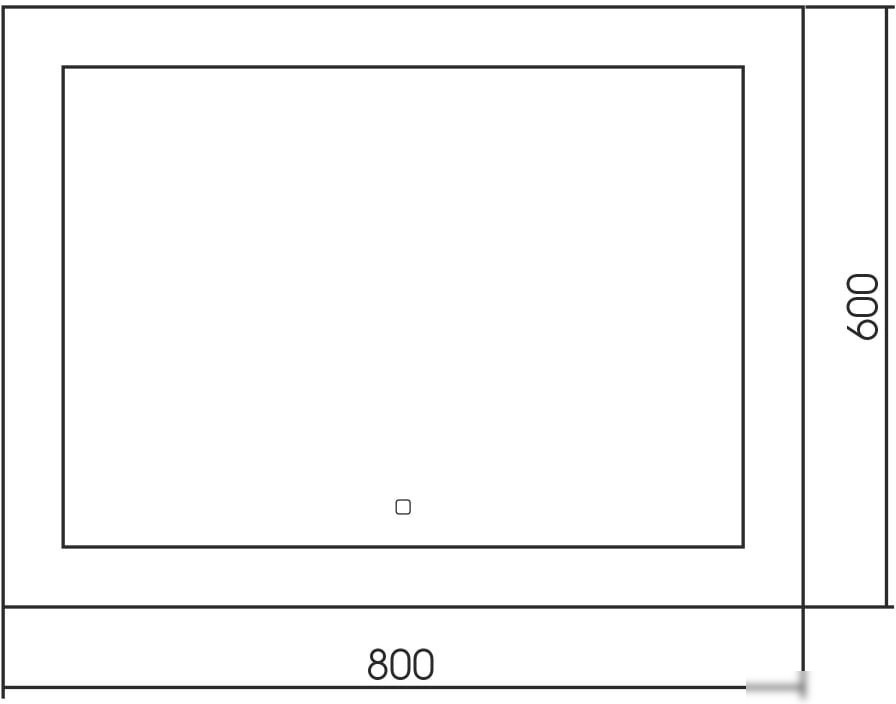 Зеркало Abber See AG6107S-0.8