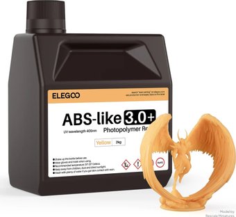 Фотополимер Elegoo ABSlike V3.0+ 2кг (желтый)