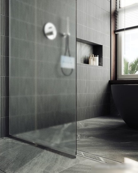 Душевая стенка MaybahGlass 195x79 MGD-700-5у (сатин стекло/хром матовый)