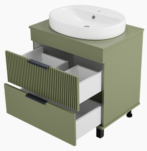 Brevita Тумба под умывальник Enfida 70 ENF-06070-0842Я (зеленый матовый)