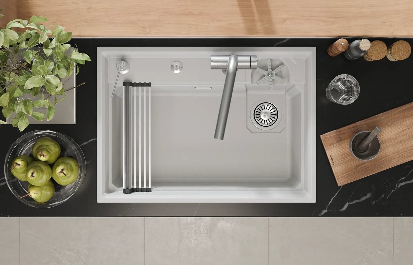 Кухонная мойка Granula KS-7308R (арктик)