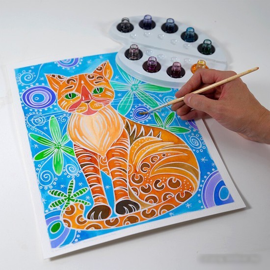 Набор для рисования SentoSphere Aquarellum Кошки 6280