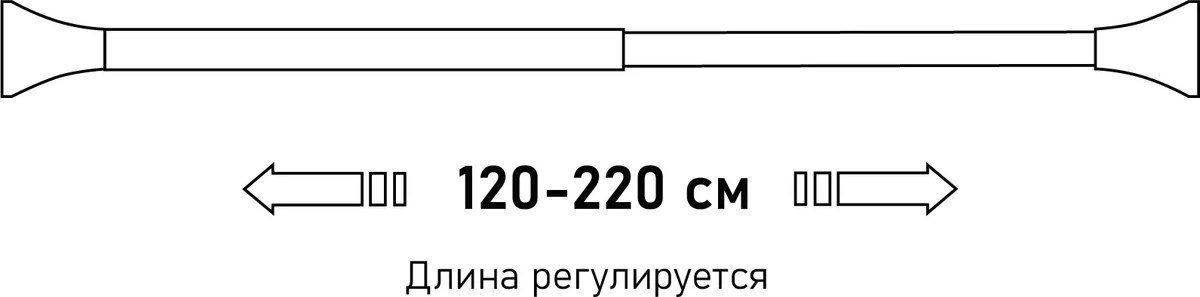 Карниз для ванны Fora FOR-ROD-220IWT (белый)