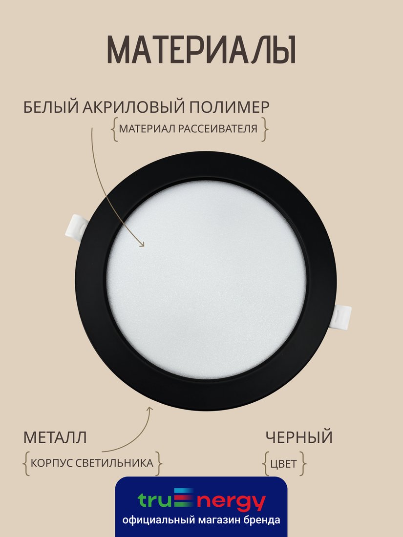 Точечный светильник TruEnergy 1004003 (3 шт)