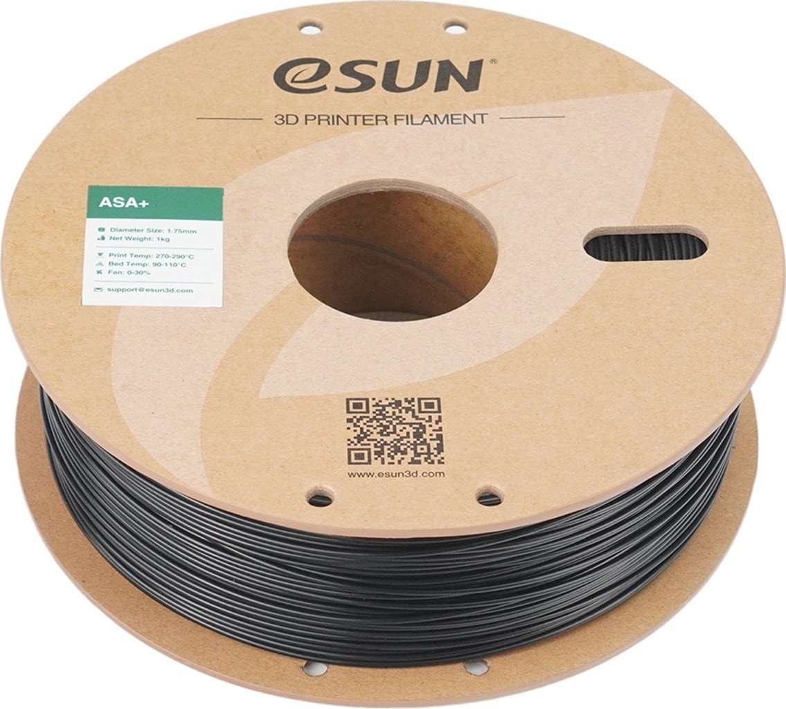 Пластик eSUN ASA+ ASA+175B1P1 (1.75мм, 1кг, черный)