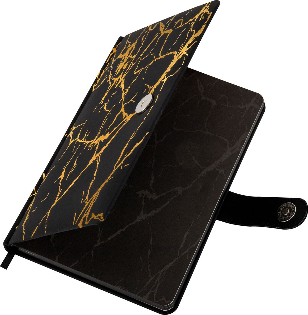 Блокнот BRAUBERG Goldy 118647 (черный)
