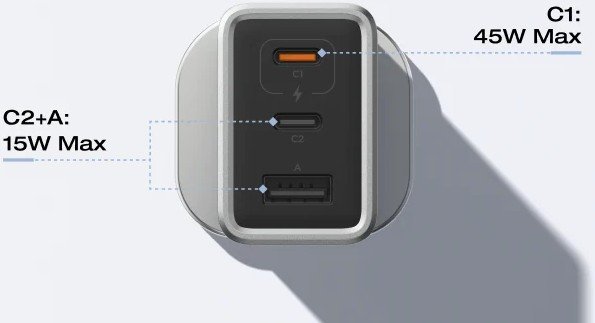 Сетевое зарядное EcoFlow Rapid GaN Charger 65W