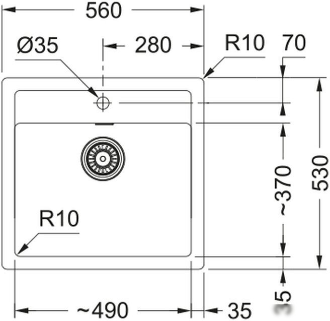 Кухонная мойка Franke Sirius SID 610-49 143.0757.989 (сахара)