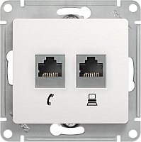 Розетка компьютерная Systeme Electric Glossa GSL000185