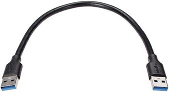 Кабель Telecom TUS715-0.3M USB Type-A - USB Type-A (0.3 м, черный)
