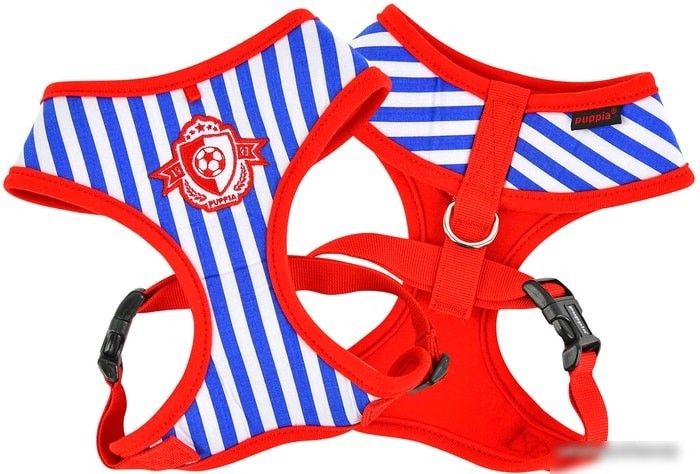 Шлейка Puppia Sport PATA-HA1735-NY-L (красно-голубой)