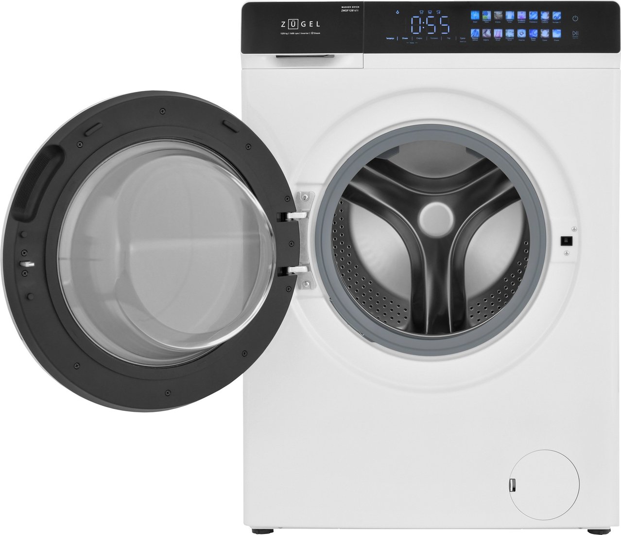 Стирально-сушильная машина ZUGEL ZWDF128141I Inverter Steam