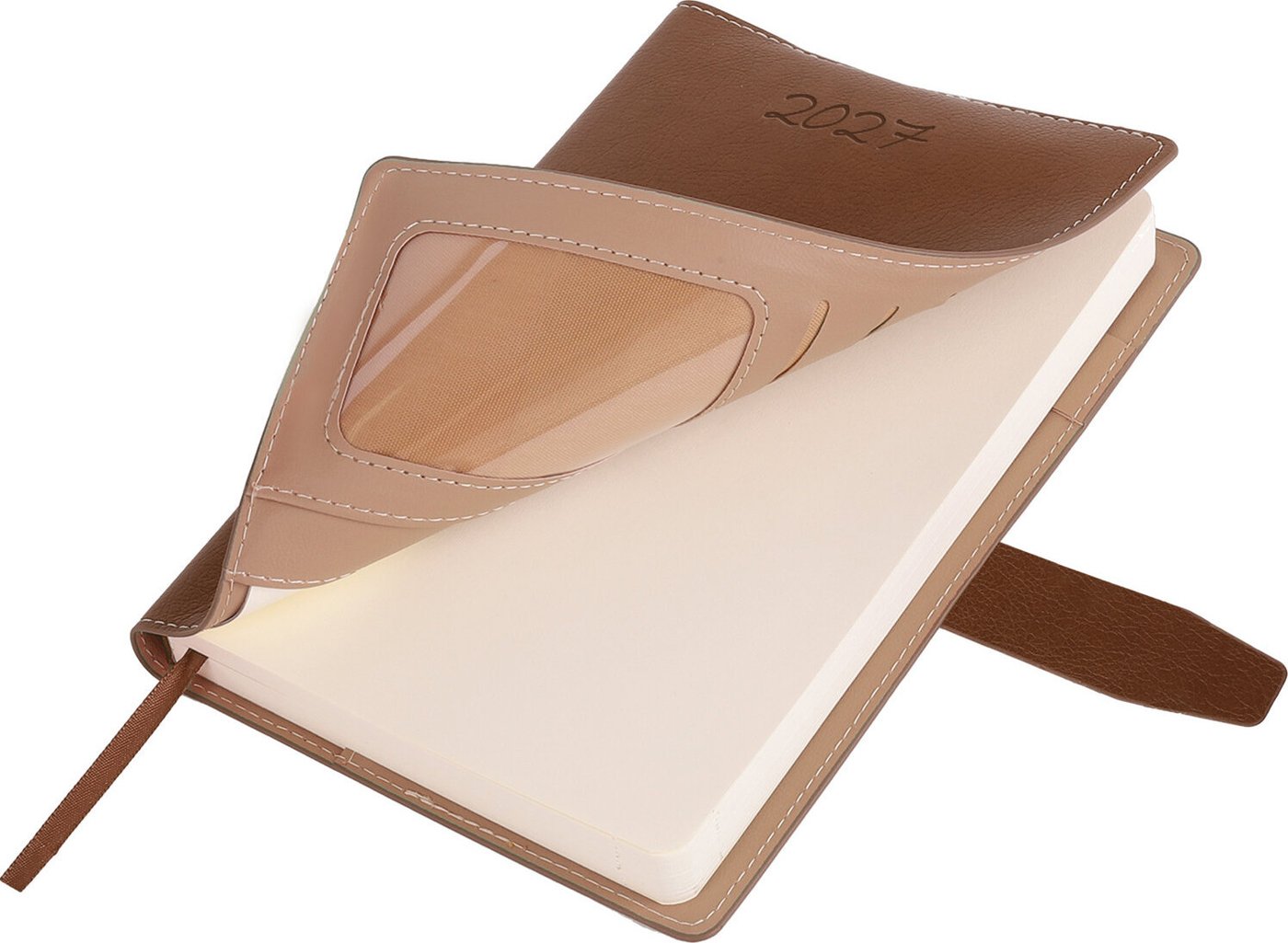 Ежедневник BRAUBERG Journal 2027 118049 (коричневый)