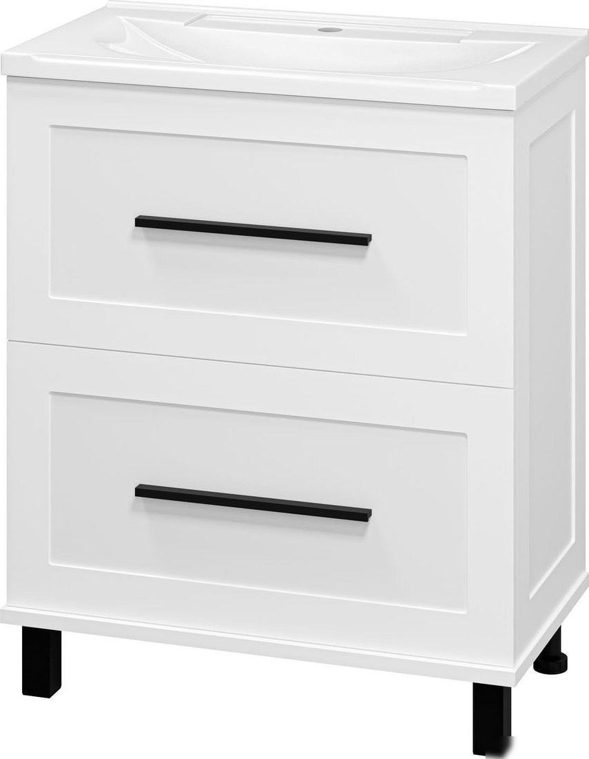 Misty Тумба с умывальником Модерн 70 П-Мод07070-011Пр+Р-Евв14070-Д
