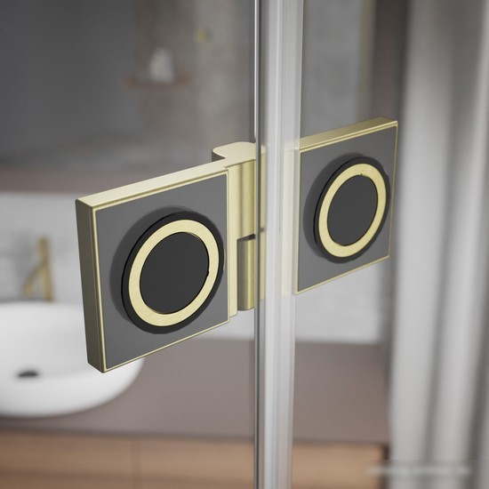 Душевая дверь Radaway Essenza Pro Brushed Gold DWJ 100/L 10099100-99-01L