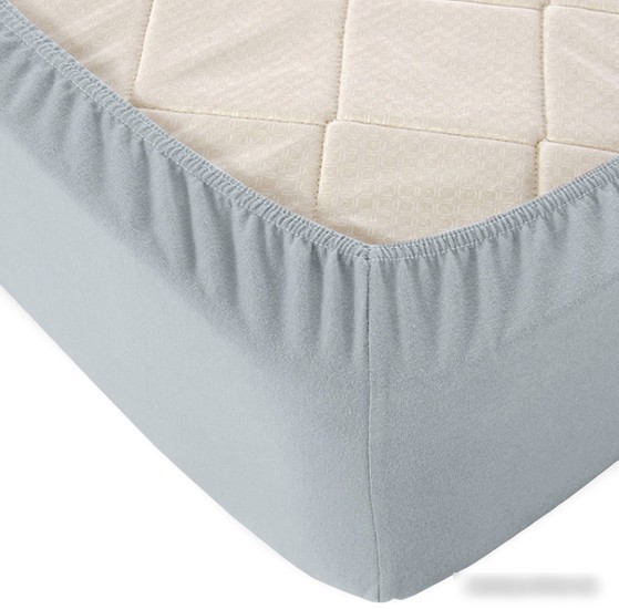 Постельное белье Alleri Трикотажная на резинке 70x200x20см (серый)