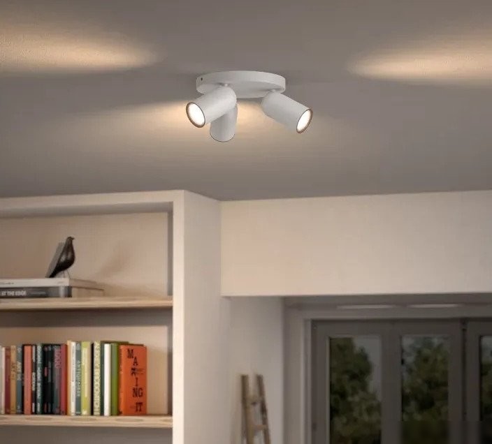 Припотолочная люстра Philips Pongee Plate/Spiral White 3xNW 230V 915005531101