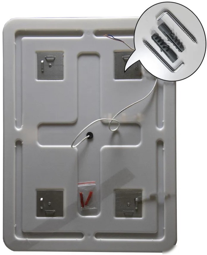 Пекам Зеркало Marta 1 110x80 marta1-110x80dp (с подсветкой, с сенсором на взмах руки и подогревом)