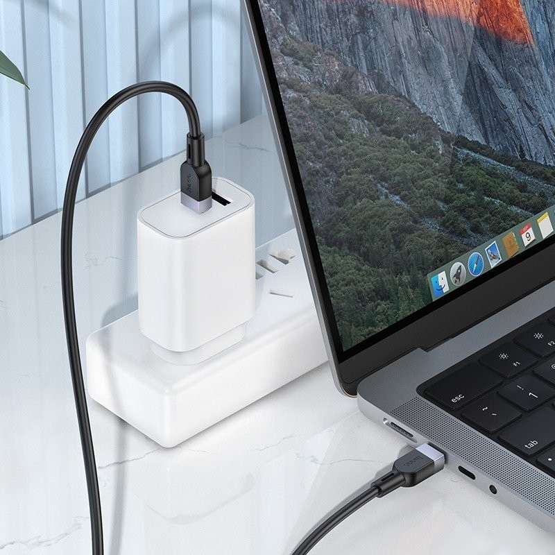 Кабель Hoco X109 USB Type-C - USB Type-C (3 м, черный)