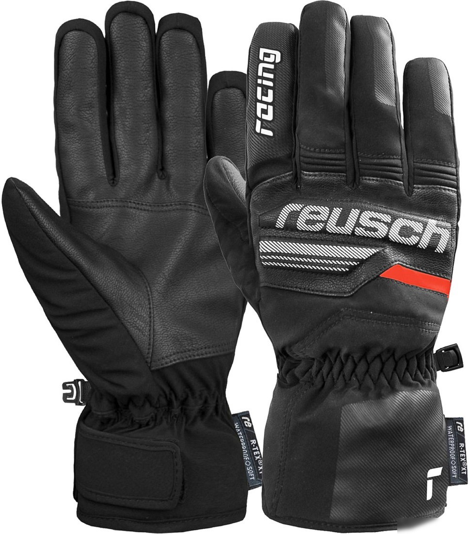 Горнолыжные перчатки Reusch Ski Race Vc R-Tex Xt 6201257-7810 (р-р 11, Black/White/Fluo Red)