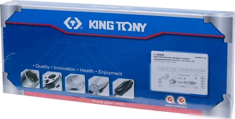 Набор головок слесарных King Tony 4028SR