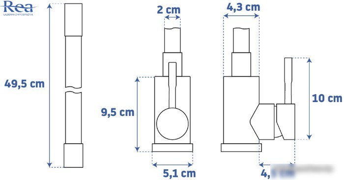Смеситель Rea Clever REA-B5698 (черный/сатин)