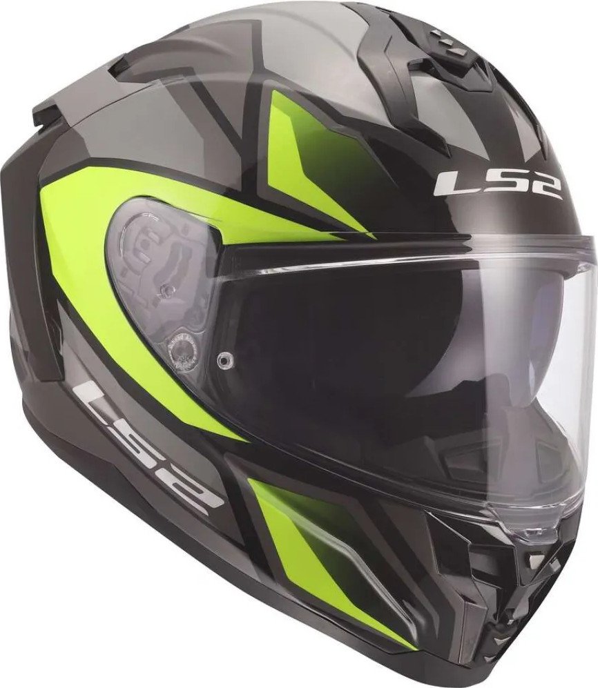 Мотошлем LS2 FF817 Challenger II Viper (2XL, серый/желтый)