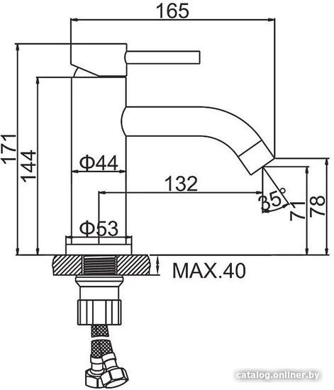 Смеситель Ledeme L71006X