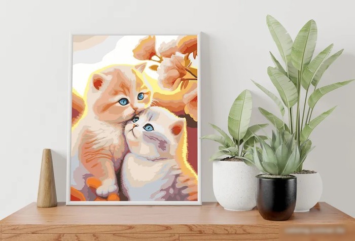 Картина по номерам PaintLine Пара котят 2037679778686