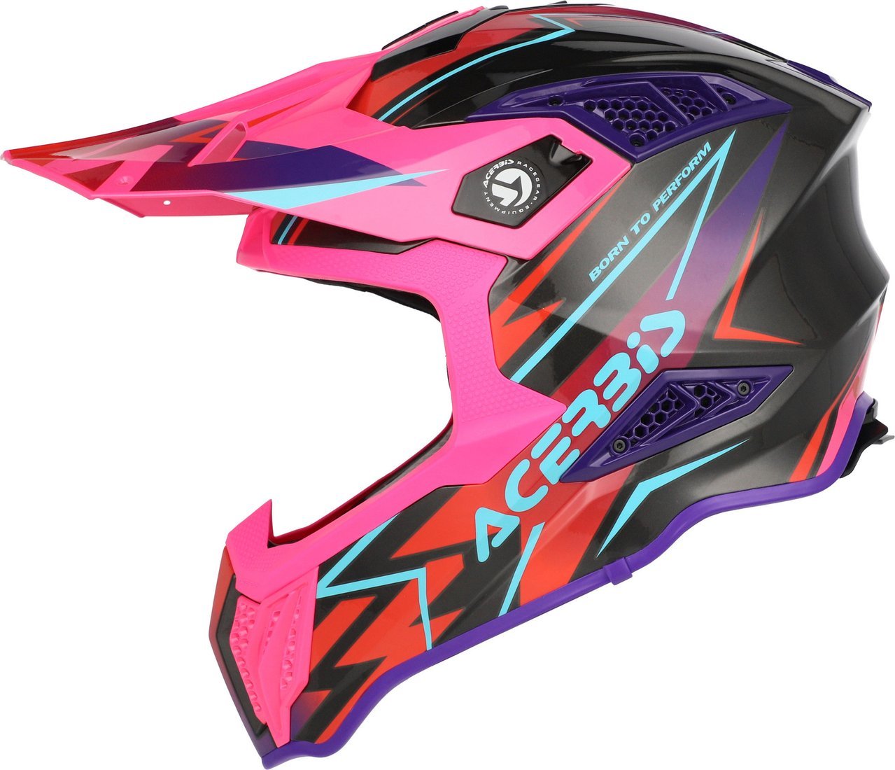 Мотошлем Acerbis Airstrike-X 0026905.723.064 (M, черный/розовый)