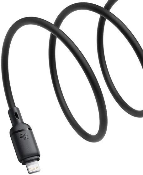 Кабель Baseus Silky Series Fast Charging Cable USB Type-C - Lightning (1 м, черный)