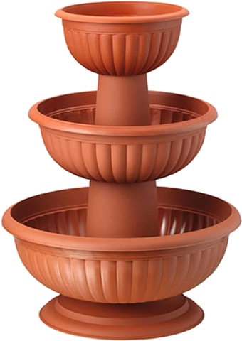 Вазон Form-Plastic Каскад Грация III 1+3+5 (010 терракота)